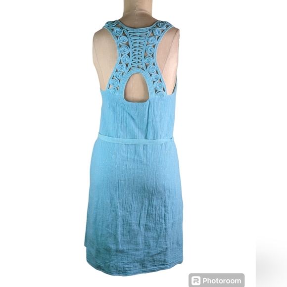 Calypso St Barth Blue Dress With Belt , S, EUC - Picture 2 of 6